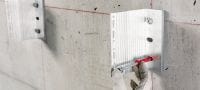 HRD-HF muovinen ruuviankkuri Esiasennettu muoviankkuri ruuvikiinnityksiin betonissa ja muurauksessa korroosionkestävällä ruuvilla (kuumasinkitty, kuusiokanta) Sovellukset 3