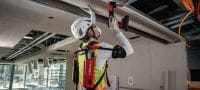 EXO-S Hartioiden eksoskeleton Puettava rakennusalan eksoskeleton, joka auttaa vähentämään hartioiden ja niskan väsymystä olkapäiden yläpuolella työskenneltäessä, hauislihaksen ympärysmitta jopa 40 cm (16) Sovellukset 4